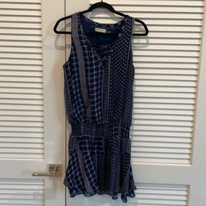 Ramy Brook navy blue and white short dress